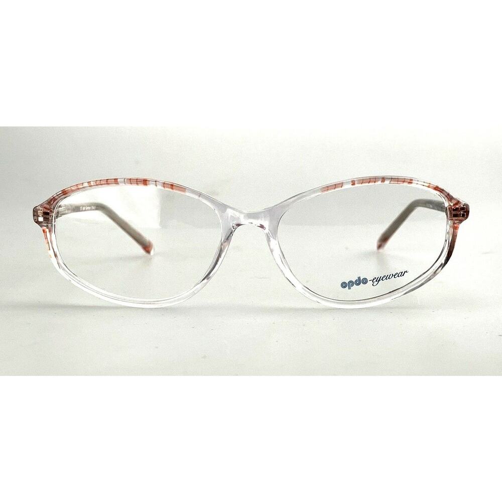 Opdo Eyeglasses Frames mod. 2544-2 Oval Clear Red Made In Germany New